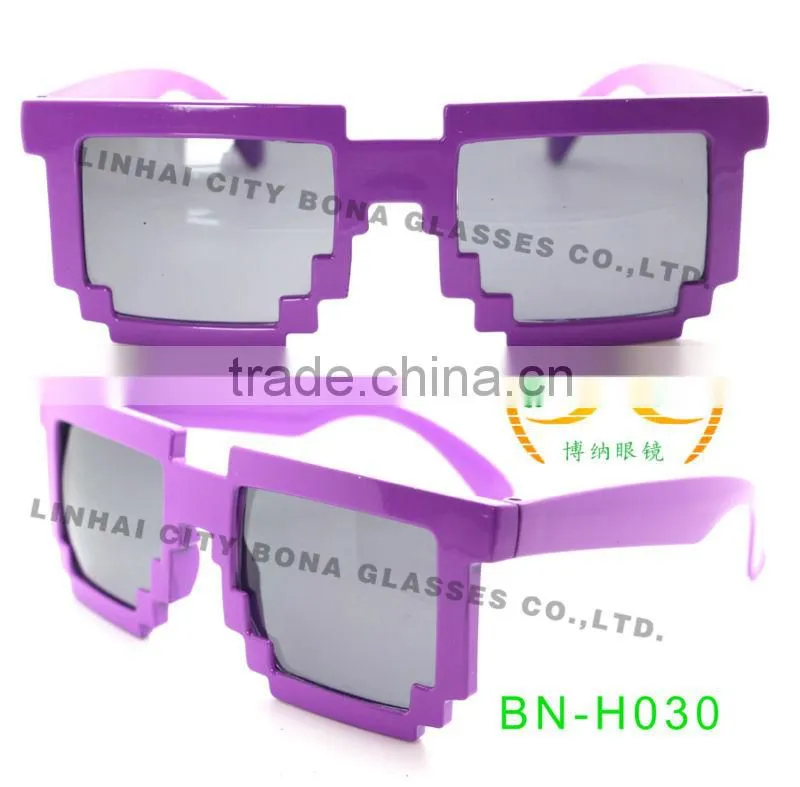 nerd pixelated sunglass,plastic sun glasses,promotion gifts