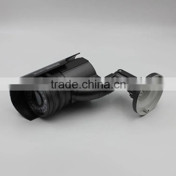Security CCTV Outdoor CCD Red LED Light Bullet proof Solar Powered Dummy Camera