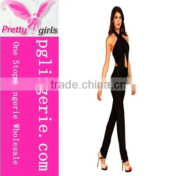 Women Jumpsuits 2016 Sexy Leather Jumpsuit