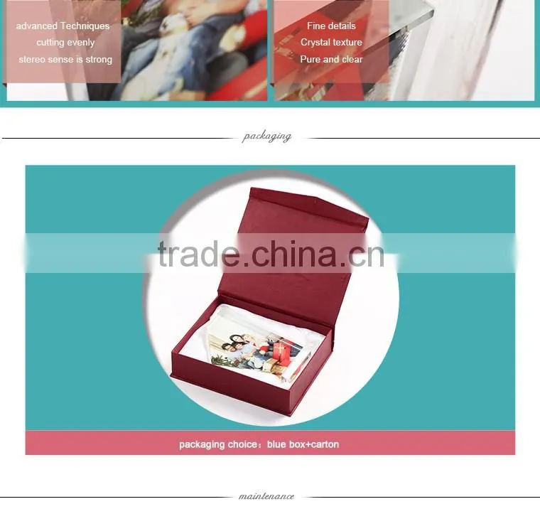 L120*H190*W40mm triange screen blank 3d sublimation crystal photo gifts