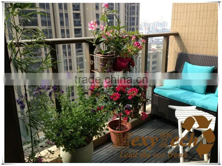 Platform roof balcony flooring New Technology WPC composite wood decking floor