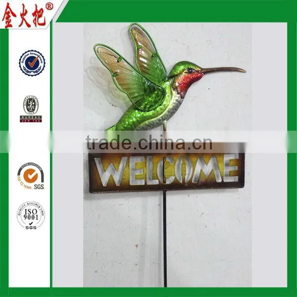 China Wholesale Custom metal garden art birds