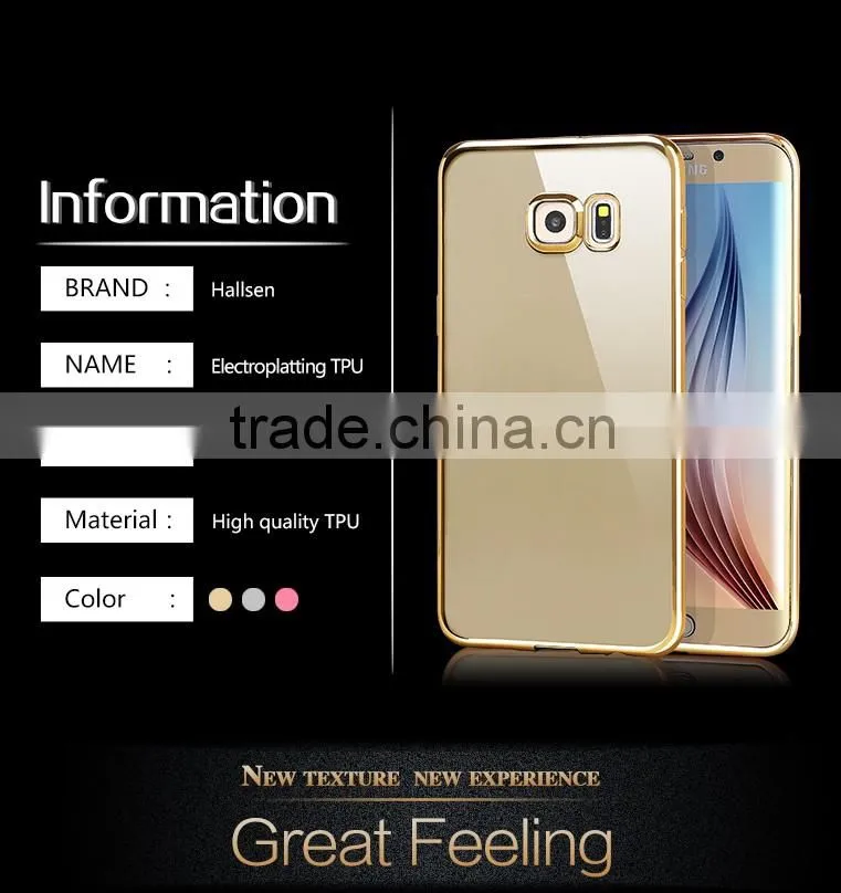 Free Samples Clear case cover for samsung galaxy s6 edge plus soft tpu case