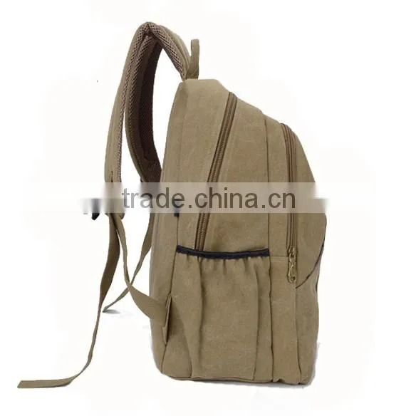 Custom Canvas Backpack Blank Army Backpack