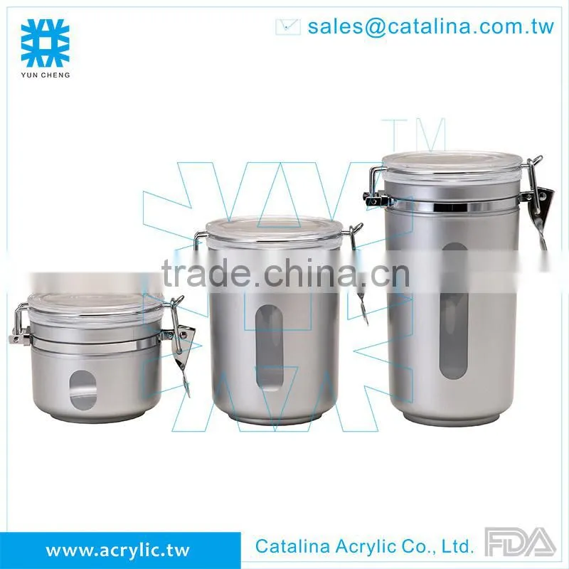 1L WITH CLEAR LID, CANISTER