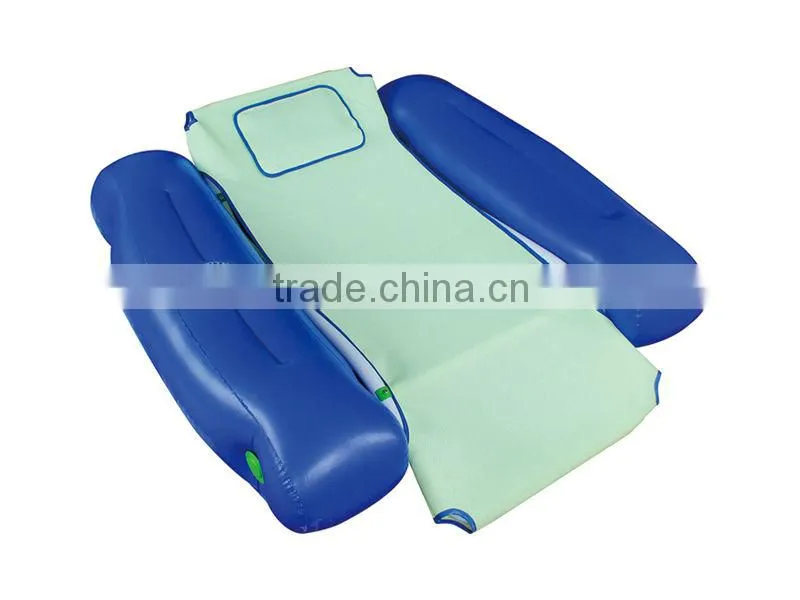 Poolstar P1952 swimming pool lounge chair with two inflatable PVC arm