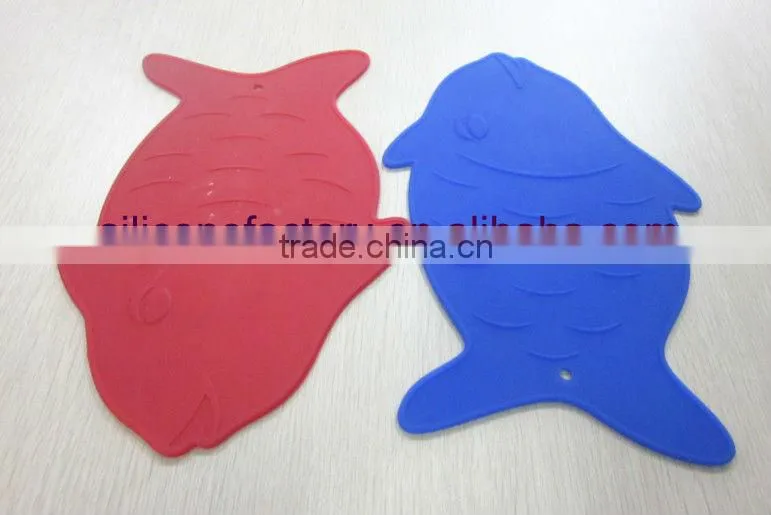 Animal silicone pad, fish shape heat resistant silicone mat