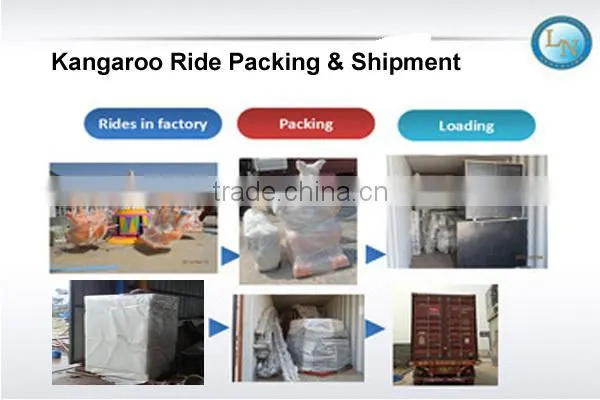 China factory low price amusement park jumping kids rides happy kangaroo ride for sale