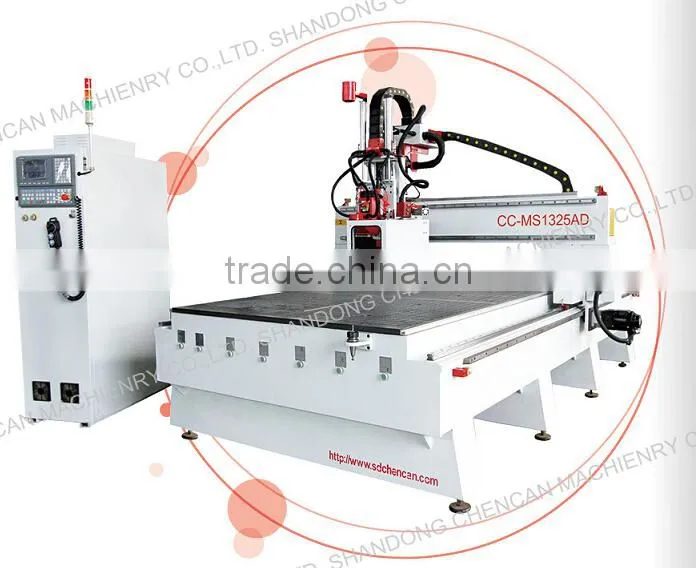 Discounted Price !! Jinan 1325 ATC 3 axis cnc router , cnc wood router engraving machine for mold , door , cabinet