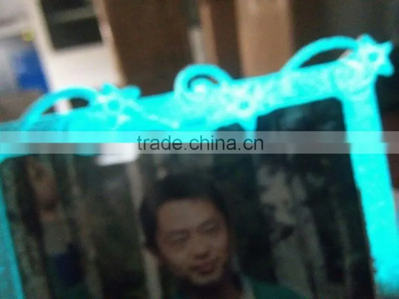 3D stereoscopic electroluminescent paints or materials for car