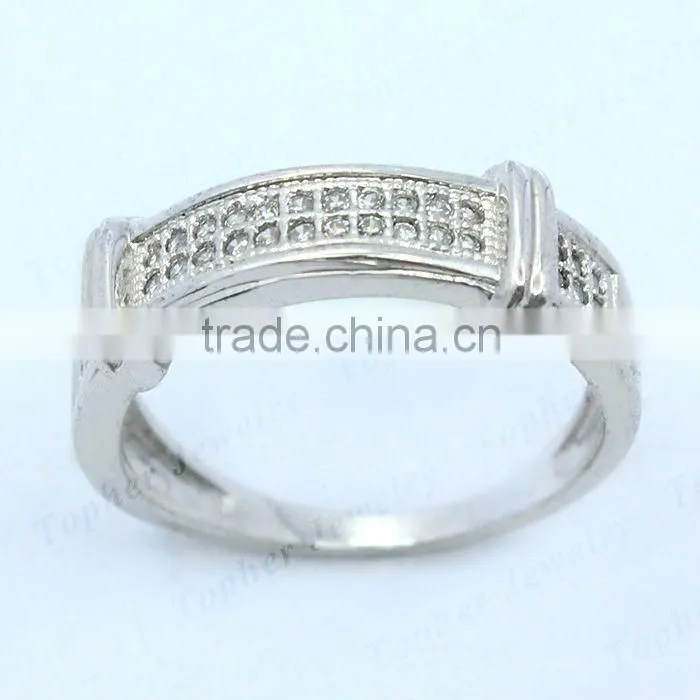 Turkish style silver jewelry gemstone ring in 925 silver rhodium plated