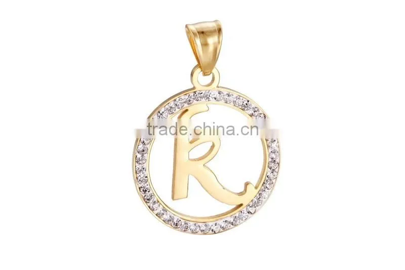 18k plating aluminum chain metal pendant necklace -jewelry wholesale
