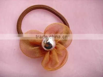 Floral elastic hair ponytail rings, hair rope, for kids hair band hair accessories girl with high ponytail full lace wigs