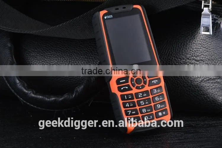 XP3500 Orange Quad Band Unlocked Phone FM / MP3 / Dual SIM / Flashlight / Power Bank