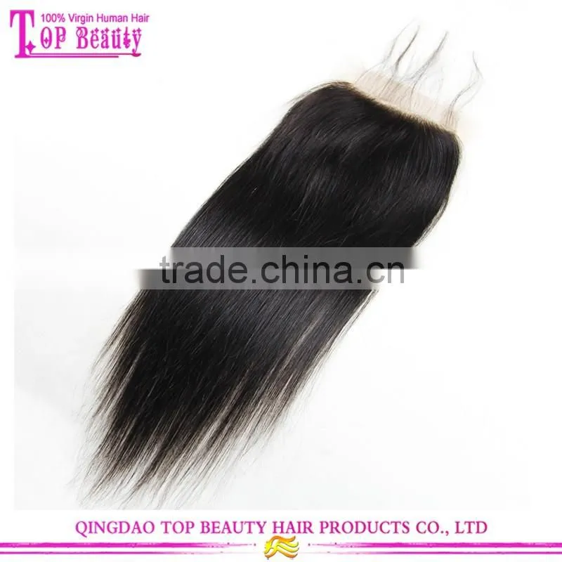 Qingdao Factory Price Hair Closure Piece Vrigin Brazilian Straight Lace Closure Free Parting Lace Closure