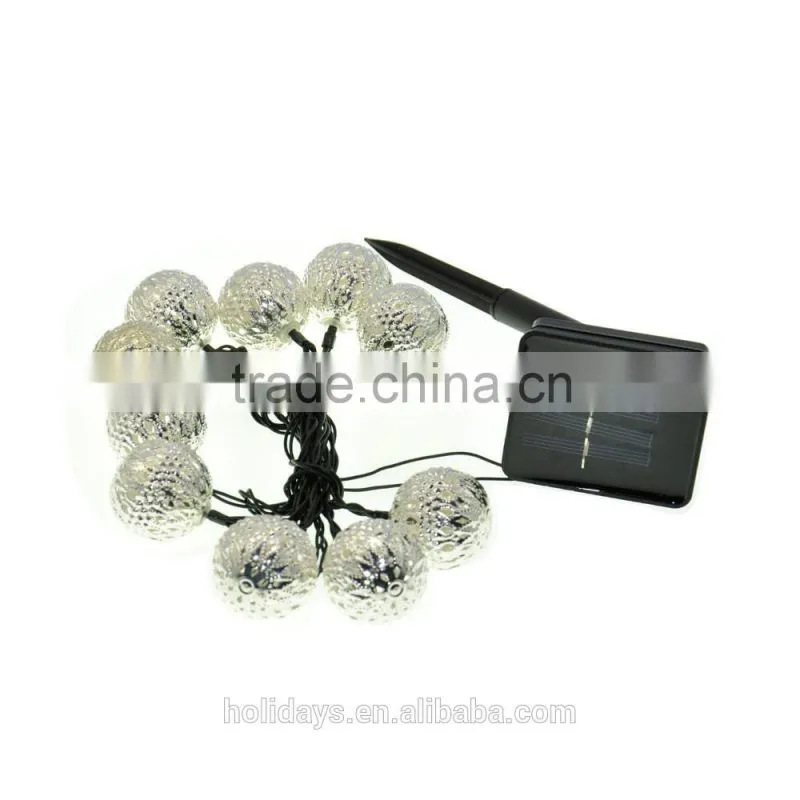 Warm white 10 Balls/Set String LED Fairy Lights LED solar Lamp
