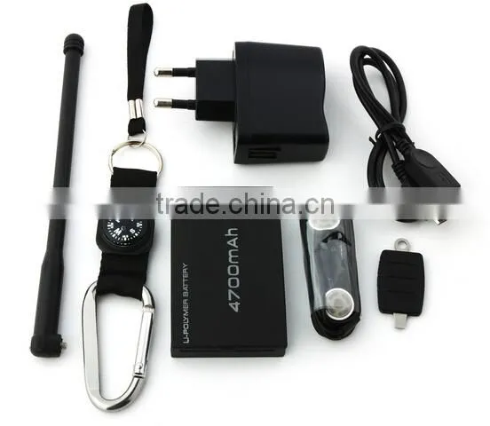 4700mAh Snopow M9 Smartphone PTT Walkietalkie IP68 MTK6589 4.5 Inch Android 4.2