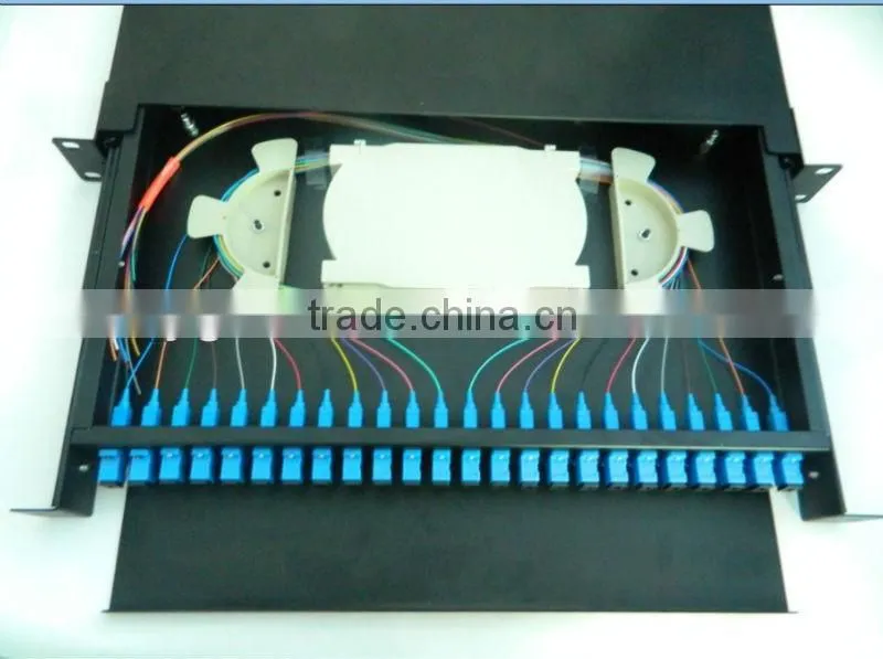 24 cores fiber optic panel box,24core fiber terminal box,fiber 24 core optical panel box,24 port fiber optic distribution box