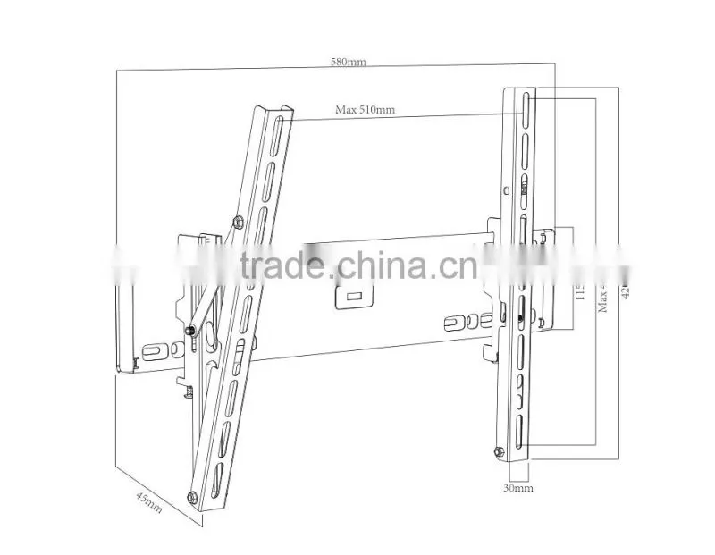 Tv wall mount bracket for 26"-55", customized tv bracket wall mount