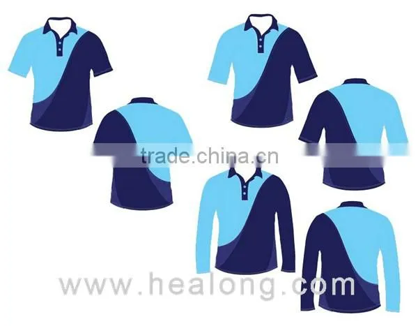 Long sleeves, middle-length sleeves cricket uniform