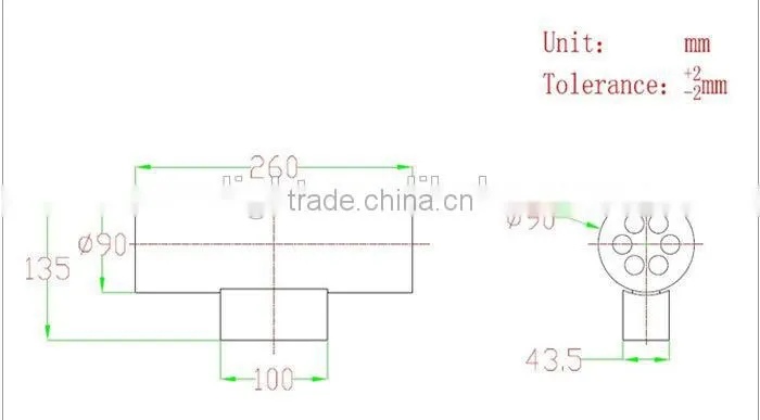 China Alibaba High Strength Gooseneck LED Wall Lamp