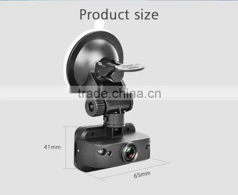 HD Car Dashboard Camera Car Accident DVR with LCD and 140 degree wide angle lense IR NIght Vision