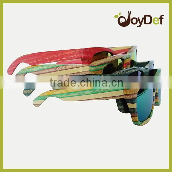 all age warm tone fashion Bamboo wood sunglasses wooden sunglasses with polarized lens