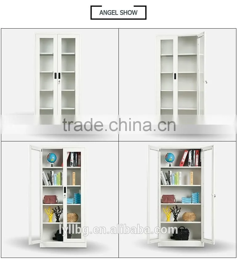 Clear View Glass Door Metal Storage Cabinets