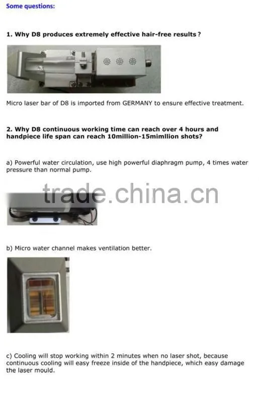 808nm diode lase hair removal beauty equipment