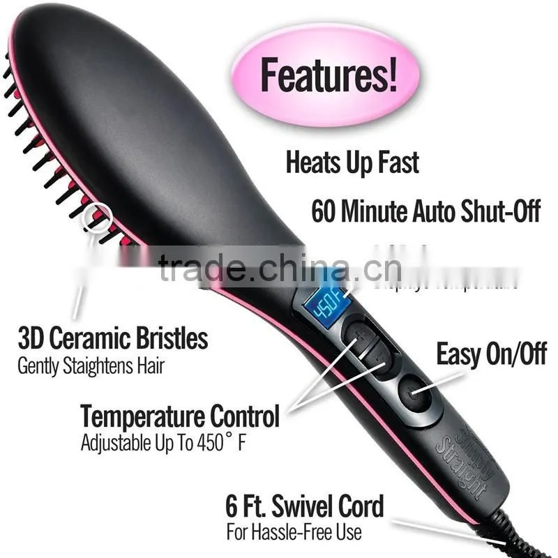 High quality ceramic electric hair brush