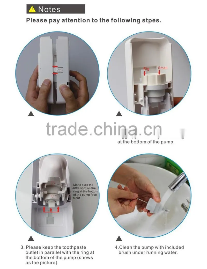 Hands Free Toothpaste Dispenser Automatic Toothpaste Squeezer And Toilet Brush/Toothbrush Holder Set