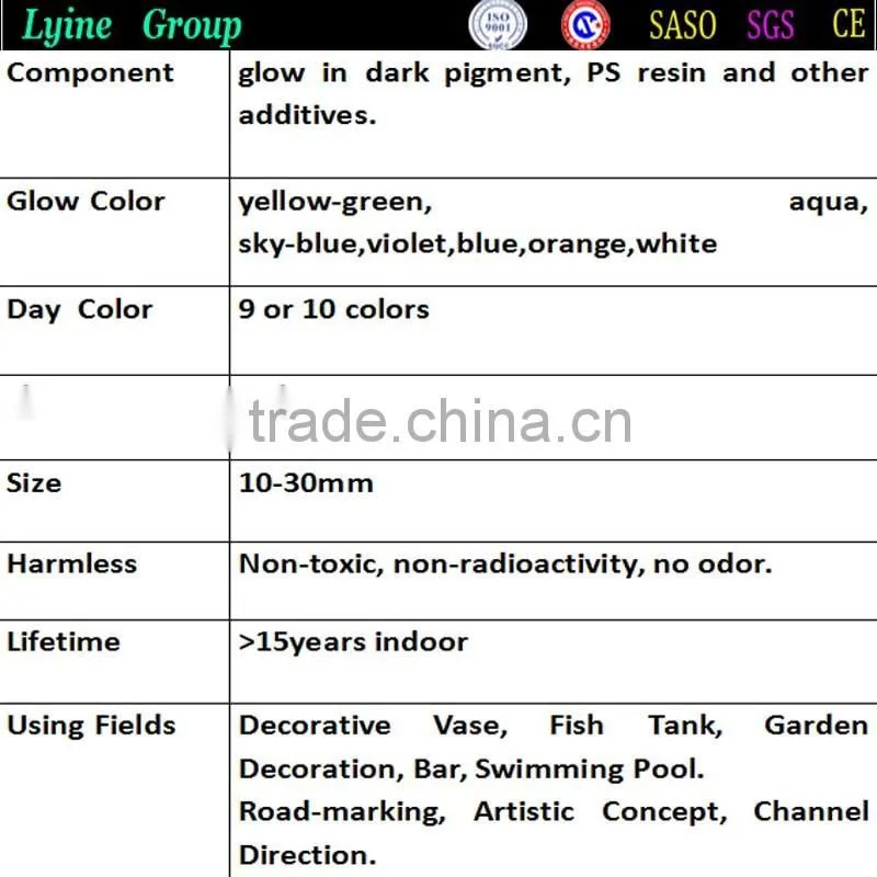 glow gravel for paving stone