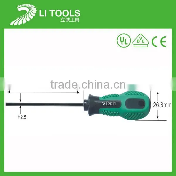 Soft rubber handle crv H1.5 H2 H2.5 H3 H4 hexgonal screwdriver