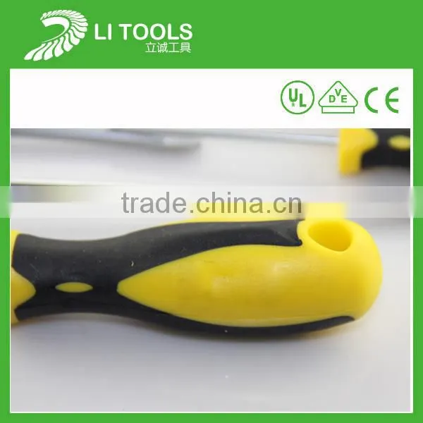 Plastic handle carbon steel 3mm 4mm 5mm 6mm slotted screwdriver