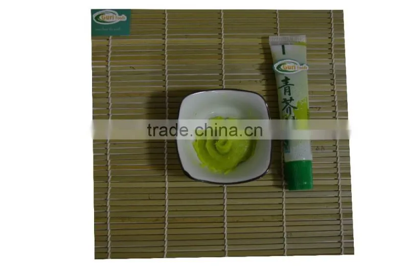 deep green and normal green Sushi Wasabi paste