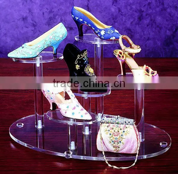 Acrylic clear Shoes Display Platform