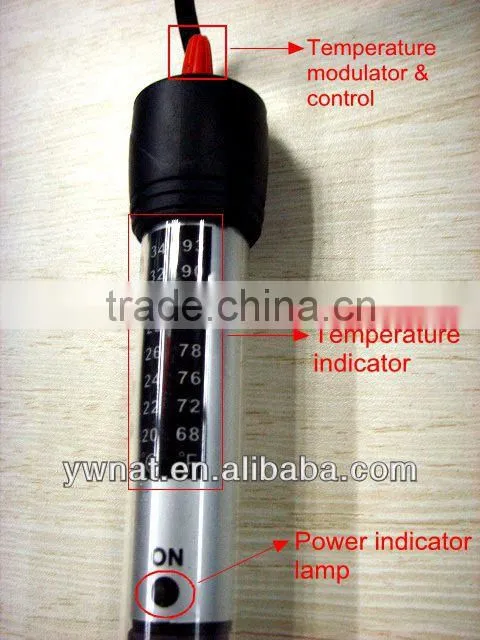 BAOJIE 50W 100W 200W 300W 400W 500W Glass Aquarium Heater automatic
