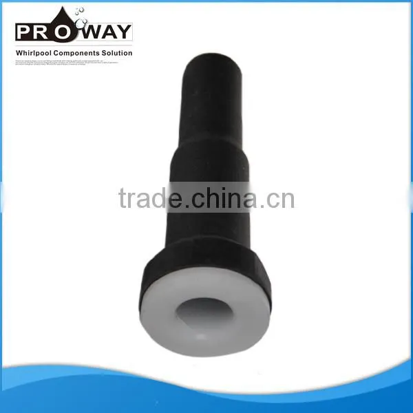 Black PVC bath feet M12 adjustable feet Round plastic foot