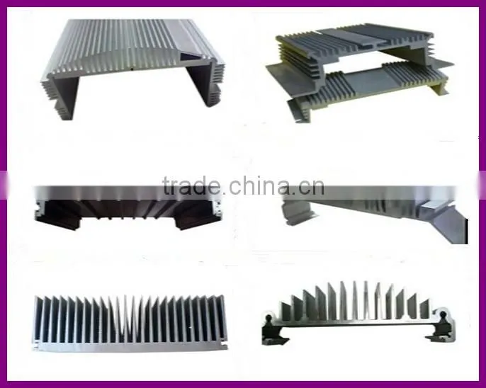 CNC machining black aluminum LED street light heat sink