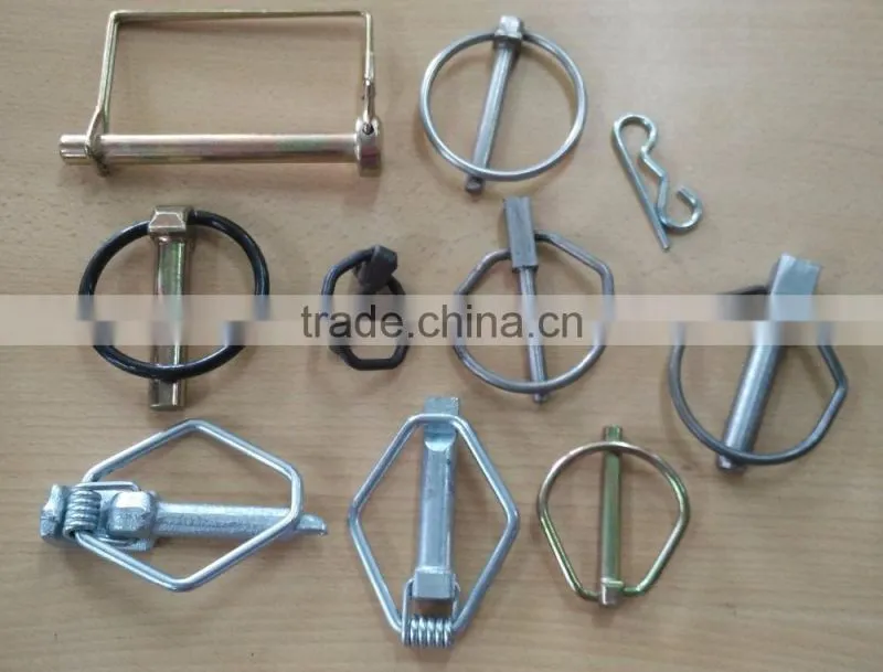 Zinc Plated Spring Steel Linch Pin For Trailer Locking Pin