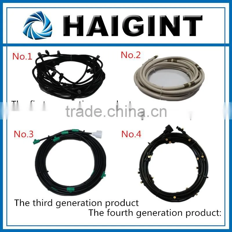 E0547 DIY hand operating outdoor cooling high pressure misting system for cooling