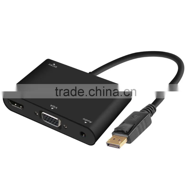 VOXLINK New Turn DP TO HDMI / VGA Audio 4K * 2k Adapter +HD Cable