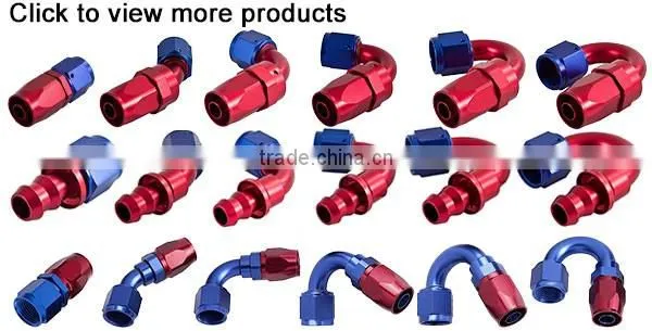 Auto Parts Female Male Threaded AN Fittings Aluminum Fuel Pipe Fittings