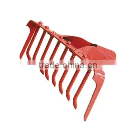 3 teeth cultivator with plastic coated fiberglass handle