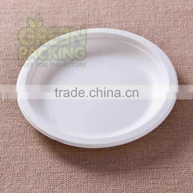 9 inch sugarcane compostable plates