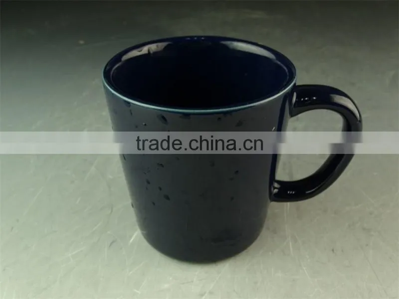 Stock Hot sale Cheap black Glaze Ceramic promotional mug for Espresso