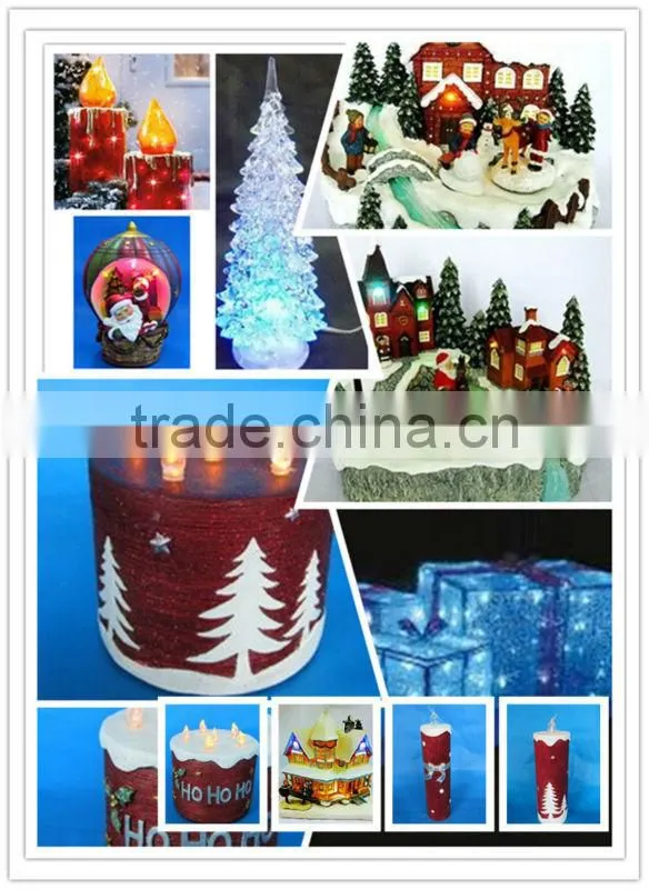 Christmas decoration wholesale frosted led tree shaped light
