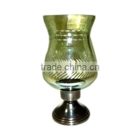 Etched Glass Hurricane