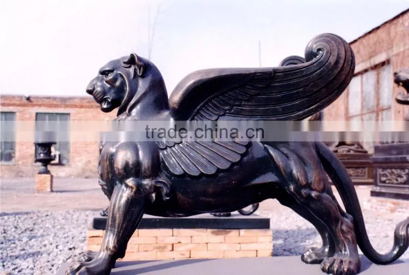 cast iron angel figure sculpture