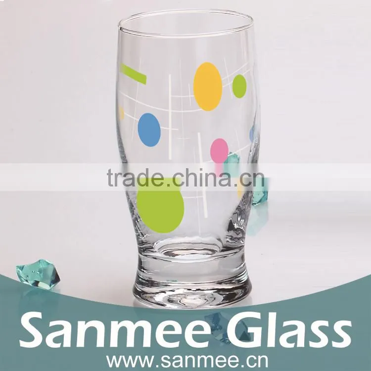 Decal Decorative Glass Cups Juice Glass Cups